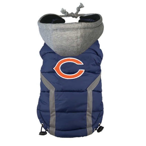 Chicago Bears Little Earth NFL Dog Puffer Vest - Picture 1 of 5